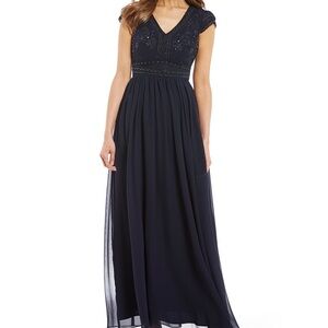 Alex Marie Midnight Blue Maxi Dress